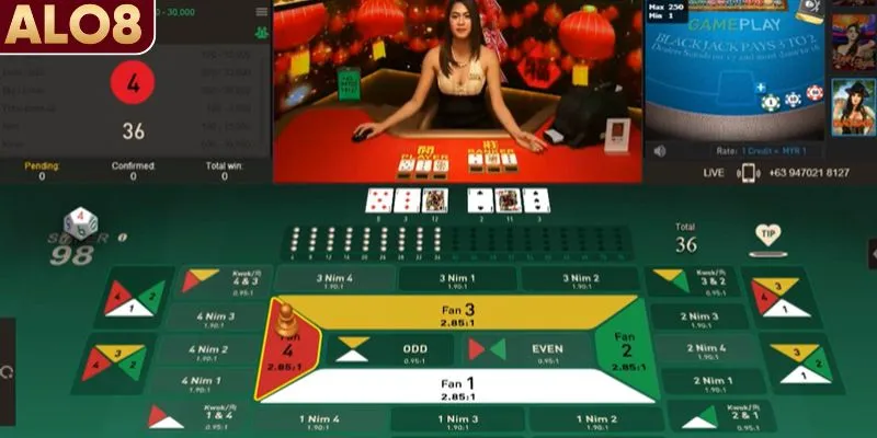 Những cửa cược trong trò Fantan